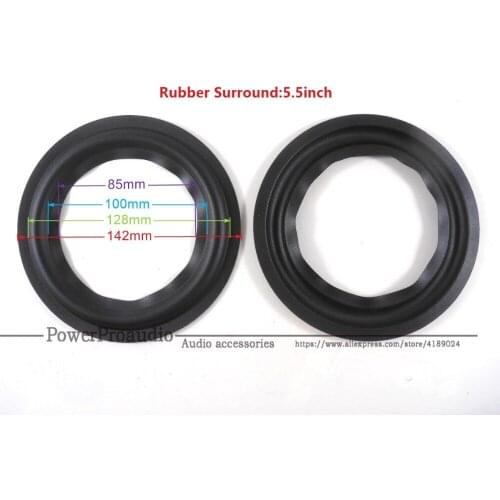 10 pcs/Lot 5.5 inch WOOFER / BASS SPEAKER SURROUNDS REPAIR Rubber:142mm / 128mm / 100mm / 85mm