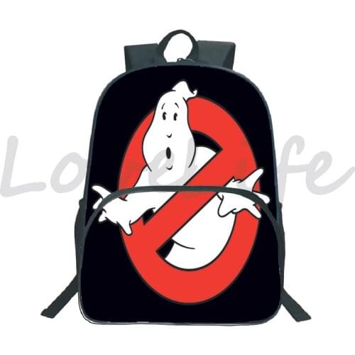 Mochila Ghostbusters Backpack Kids Cartoon Book bag Cute School Bag For Girls Boys Teens Teenagers back to school Knapsack gifts
