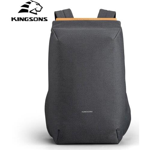 Kingsons Mens Anti-theft Backpack 15.6 Inch Laptop Bag Pack USB Charging Mini School Back Pack for Teenager Travel Hand Bag New