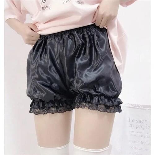 Lolita Shorts Anime Women Girls Fink Summer Lace Safety Shorts Pants Lovely Women Kawaii Bloomers Cosplay Costume