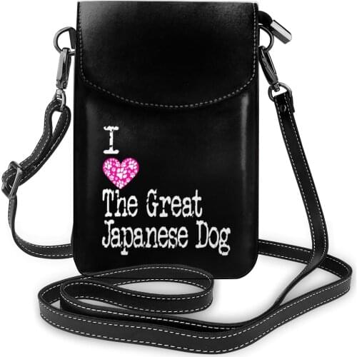 Akita Inu Shoulder Bag Woman Gift Women Bags Aesthetic Leather Outdoor Purse