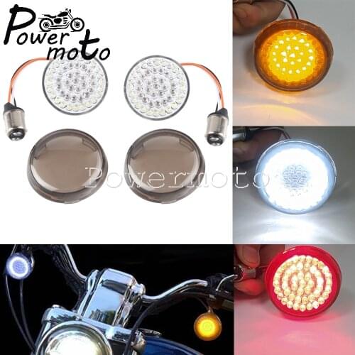 Front/Rear LED Turn Signal Indicator Running Brake Light for Harley Touring Sportster Road King Street Electra Glide Street Bob