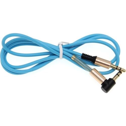 High Efficiency Jack 3.5mm Connector Audio Cable Sound Box Cable Bend-to-Straight Head Good Quality Connecting Line 500pcs/lot
