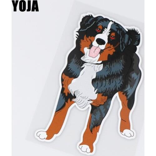 YOJA 10.8X18CM Mountain Dog Stands Up Smiling Funny Car Stickers Colour Vinyl Decals Cartoon ZT3-0067