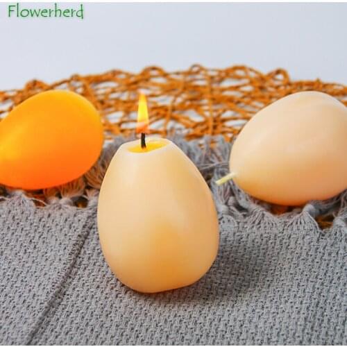 Artificial Egg Candle Mold Egg Shape Soap Mould Easter Soap Making Handmade Tool Candle Making Crafts Moulds Cake Tools 2 Cavity