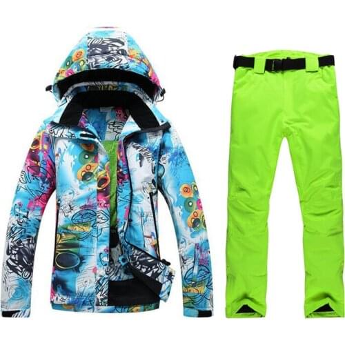 New 2019 FREE SHIPPING Female Ski Jacket+Pants Womens Water-proof, Windproof Breathable Snowboard Ski Suits