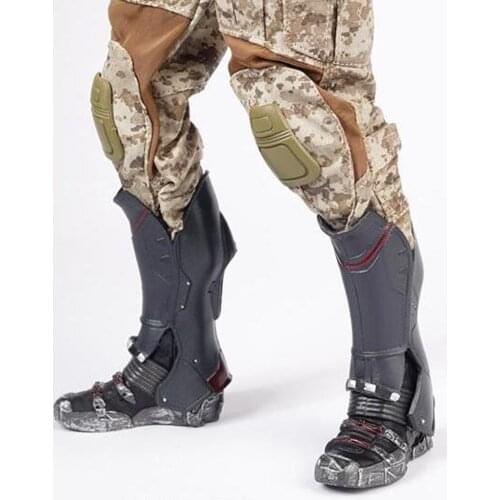 1/6 Black Mens Combat Boots Shoes For 12" Hot Toys Dragon DID Action Figure