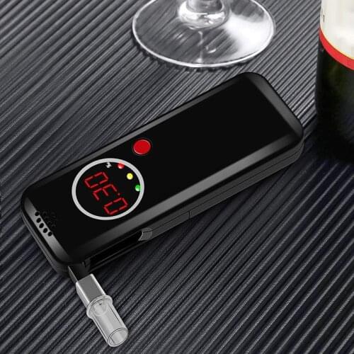 1 Pcs Handheld Digital Alcohol Tester Digital Alcohol Breath Tester Breathalyzer Analyzer LCD Detector