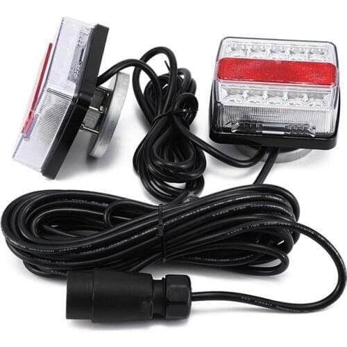 16+10LED Double Color Truck with net Tail Light Kit (White Lampshade)