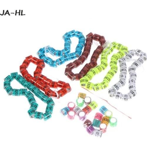 20Pcs 2022 Multicolor Pigeon Foot Ring With Word Earrings Durable Bird Ring Bird Tools High quality Bird foot ring