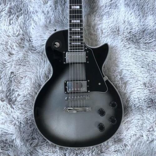 2021 electric guitar,Solid Mahogany body New arrive Silverburst Electric Guitar, High quality ebony wood fingerboard