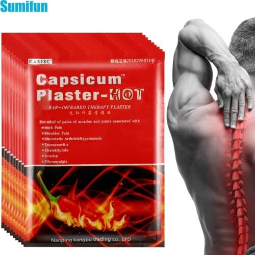 80Pcs Hot Pepper Plaster Pain Relief Patches for Joint Pain Knee Neck Pain Patch Capsicum Arthritis Medical Plaster