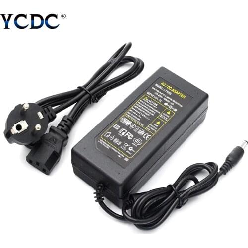 DC 12V 5A US/EU/UK/AU AC100-240V To DC 12V 5A Power Supply Adapter Charger Converter Transformer For ADSL Modem CD VCD Palyer