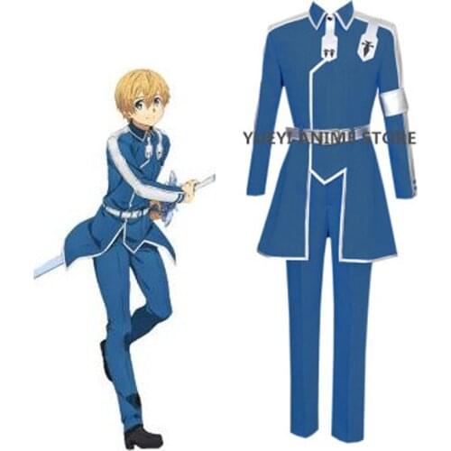 Anime Sword Art Online Alicization Uniform Coat Pants Outfit Anime Cosplay Costumes
