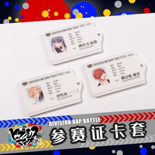 Anime Division Rap Battle Pendant Hypnosis Mic Yamada Ichiro Aohitsugi Samatoki ID Bus Bank Card Case Holder Keychain Cool Toy