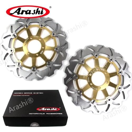 Arashi 1 Pair For DUCATI PASO 907 IE 1990-1991 CNC Floating Front Brake Disc Brake Rotors 1990 1991 Motorcycle Parts Accessories