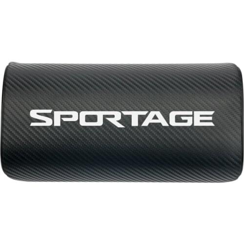 Car neck pillows both side pu leather single headrest case for KIA SPORTAGE 2017 2018 Accessories Car Styling