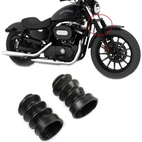 S2R Motorcycle Dust Cover Fork Dirt Dust Gaiters Boots for Harley Davidson XL 883 1200 Sportster XL883 XL1200 Gaiters Boots