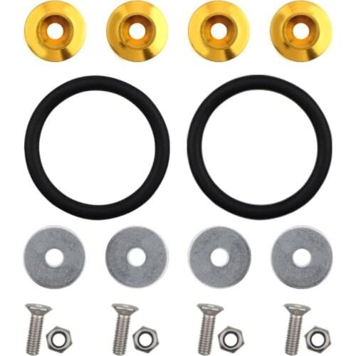 JDM-Quick Release Fasteners for Car Front and Rear Bumpers Cover Fastening Fixed Buckle Trunk Fender-Hatch Lids Kit T21E