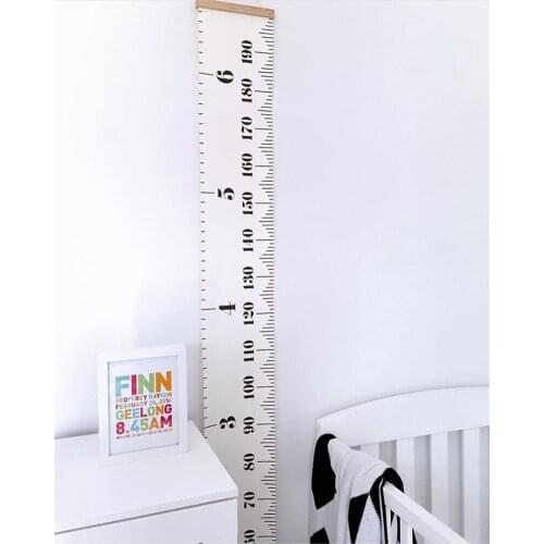 Nordic Style Baby Child Kids Height Ruler Kids Growth Size Chart Height Measure Ruler for Kids Room Home Decoration Art Ornament