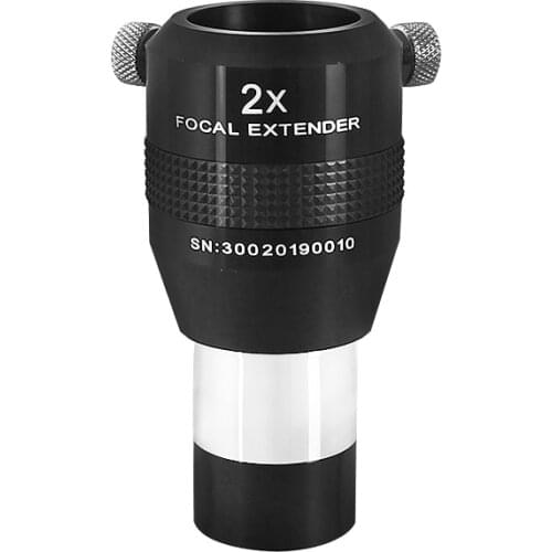 Maxvision 1.25" Super Reduce chromatic aberration 2x Barlow Lens for Astronomy Professional Monocular Telescope Eyepiece