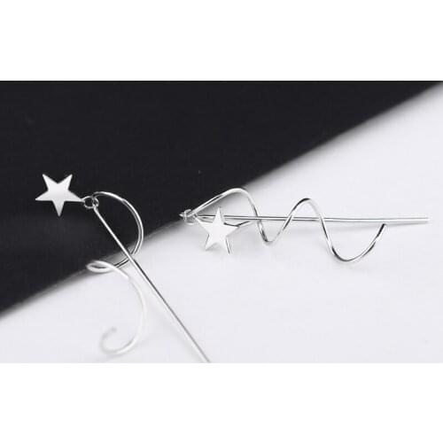 2018 New Fashion Simple Star Spring Drop Earrings for Women High Quality Jewelry Earrings Fine Jewelry Birthday gift