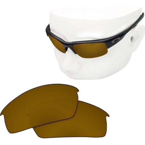 OOWLIT Polarized Replacement Lenses of Peach Gold for-Oakley Bottlecap Sunglasses