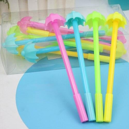 Characterized Gel Pen Black Pen 0.5mm Signature Pen Cute Umbrella Writing Pen Creative Stationery Student School Supplies