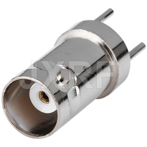 JXRF Connector BNC Female Jack Solder PCB Clip Straight Mount RF Connector Receptacle Solder
