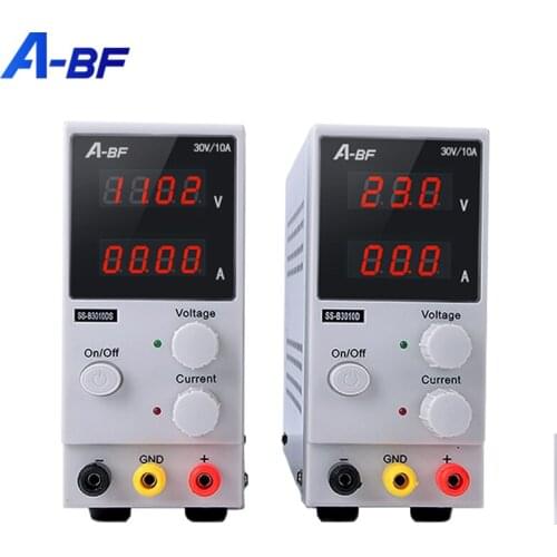 A-BF Mini Adjustable Laboratory Switch Power Supply 3/4 Digit LED Display High Precision Power Source 30V 10A Voltage Regulator