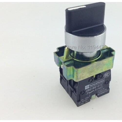10pcs/Lot XB2 BD33 XB2-BD33 3 Position 2NO Maintained Select Selector Switch Replaces Tele Schneider Telemecanique