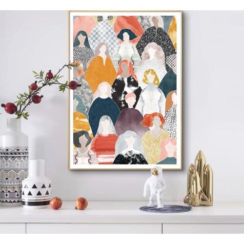 Nordic Abstract Scandinavian Colorful House Life Quotes Posters Prints Canvas Painting Wall Art Pictures Living Room Home Decor