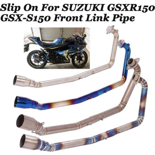 Titanium Alloy Slip On For SUZUKI GSXR150 GSX150R GSX S150 GSX-S150 Motorcycle Exhaust Escape Modify Front Link Pipe Connection