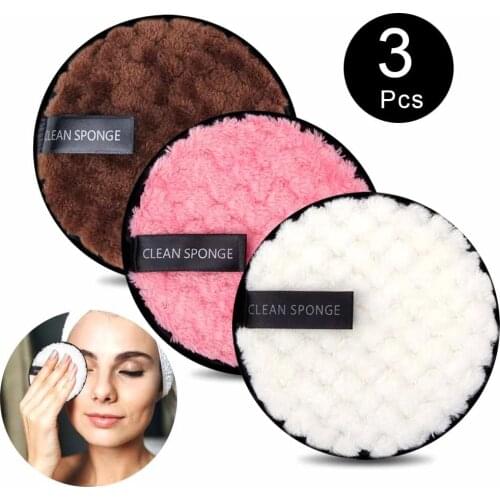 4 Colors Microfiber Makeup Remover Cloth Pads Face Cleansing Towel Reusable Cleaning Makeup Wipes Cosmetic Reusable Cotton Pads
