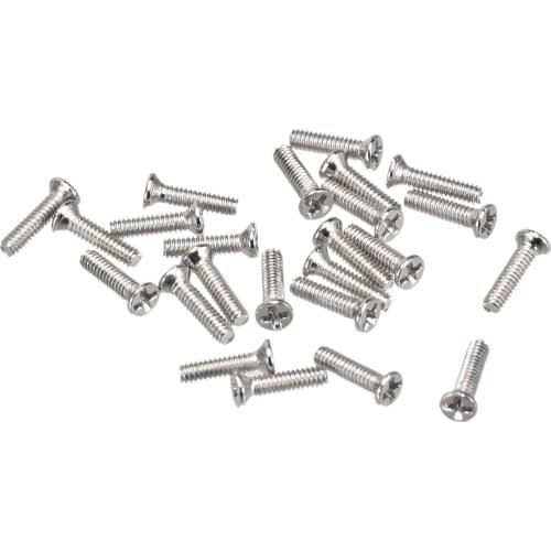 Uxcell M1.2 x 5mm Phillips Screw Fastener Silver Tone for Laptop PC TV Fan Audio Switch 150pcs