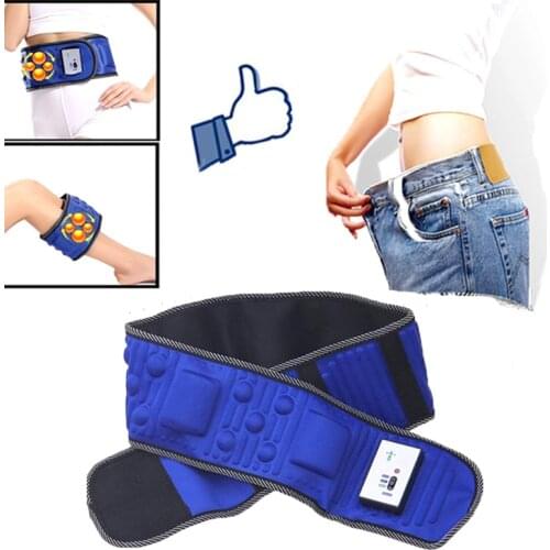 Vibration Fitness Massager Waist Electric Slimming Belt Support EMS Stimulation Burning Fat Body Abdominal Fitness Muscle Gym