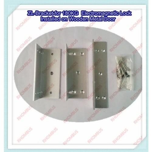 ZL-Bracket for 180KG Electromagnetic Lock Installed on Wooden Metal Door