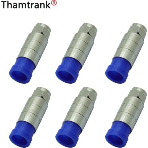 1Pcs High Quality Cord Compression Bags Waterproof Connector RG11 F-Type Plug RF Coaxial RG11 Coax Adapter