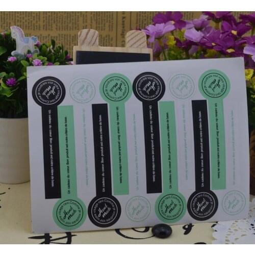 120PCS/Lot NEW long Lollipop Design Handmade seal Sticker DIY Multifunction packaging label custom adhesive stickers