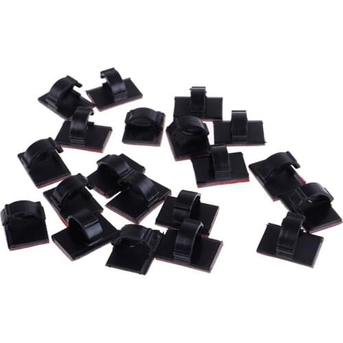 20pcs / 10pcs Car Drop Adhesive Cable Cord Holder Wire Clamp Management Clips Cable Tie Clamps