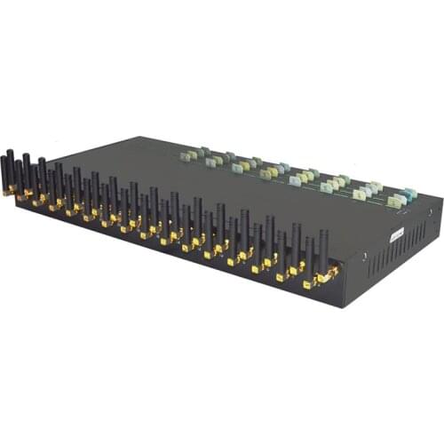 32 ports 32 sim GOIP-32 Quad band VOIP GSM Gateway 32 Channel GOIP IMEI change support sim bank