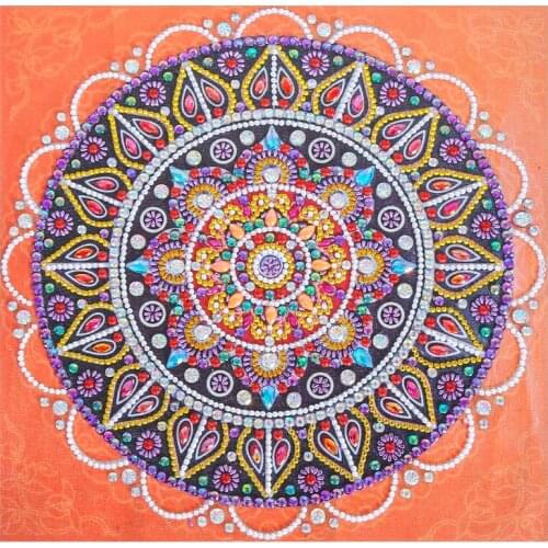 5D diamond painting special shape mandala flower paste diamond embroidery rhinestone DIY handmade cross stitch mosaic gift