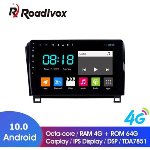 9" Android 10.0 RAM 4G ROM 64G for Toyota Tundra Sequoia Car Dvd Gps Navigation Radio Multimedia Player Stereo Head Unit