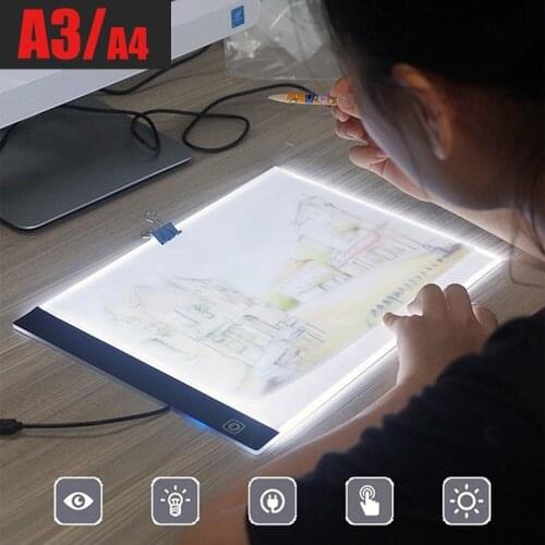 A3/A4 LED Painting Tracing Board Copy Pad Panel Drawing Tablet Sketch Boards Art Artcraft Stencil