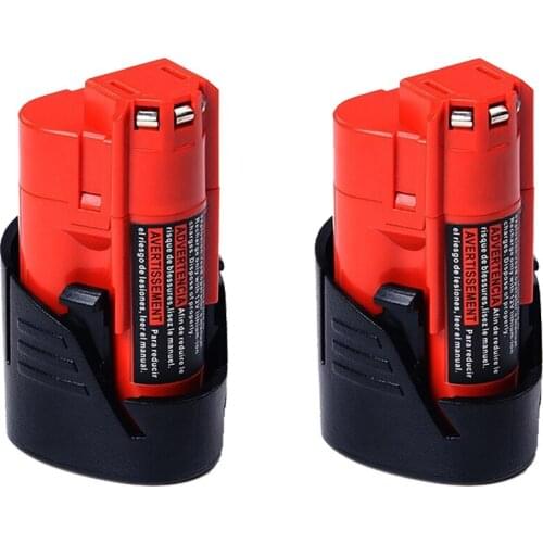 3000mAh 12v Rechargeable Battery for Milwaukee Tool M12 48-11-2401 48-11-2440 L50 XC Cordless Power Tools Replacement Batteries