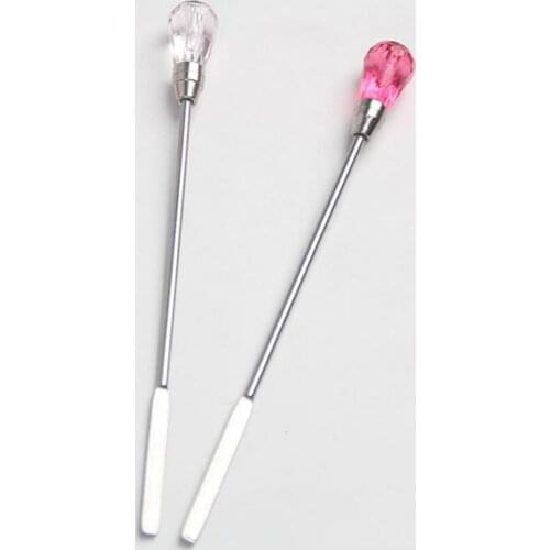 Pigment Mixing Stick Anti-deformed Easy to Handle Stainless Steel Tattoo Embroidery Supplies Tools Stirring Rod for Professional