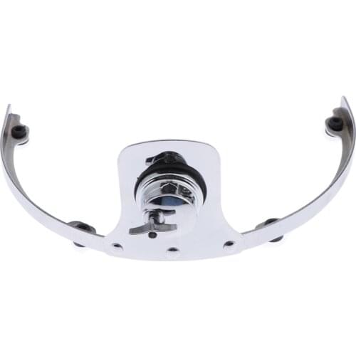 Drum Suspension Hoop Rim Mount Bracket Hanger for 13 Inch 6 Lug Tom Drum Accessory, Silver