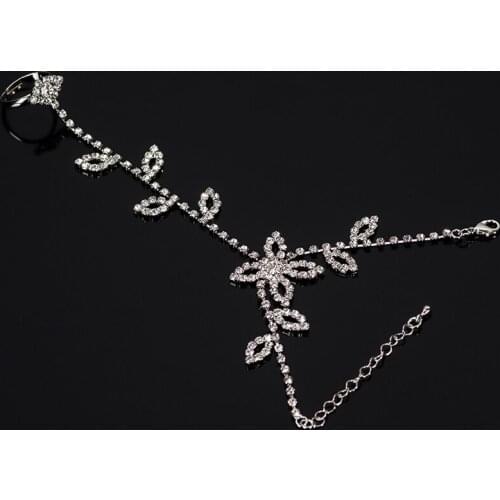 Bracelet Cuff Hand Harness Chain Wedding Xmas New 2019 Brand New Multi-Layer Tassel Alloy Rhinestone #B109