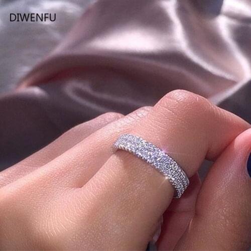 Diamond Wedding S925 Silver Bohemia Ring Earring Woman Love Couple Wedding Bands Luxury Silver Diamond Fine Jewelry Gifts