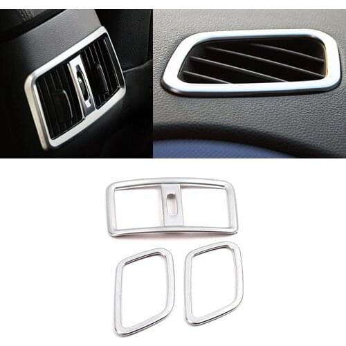 For Hyundai Creta IX25 2016-2018 Interior Central Console Dash Board Armrest Box Rear Air Conditioner Outlet Vent Frame Trim